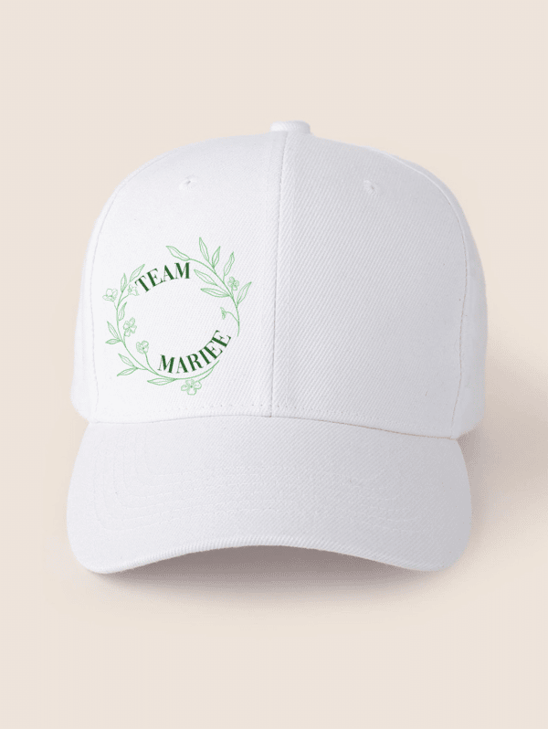 Casquette team mariée- couronne de fleurs – Image 3