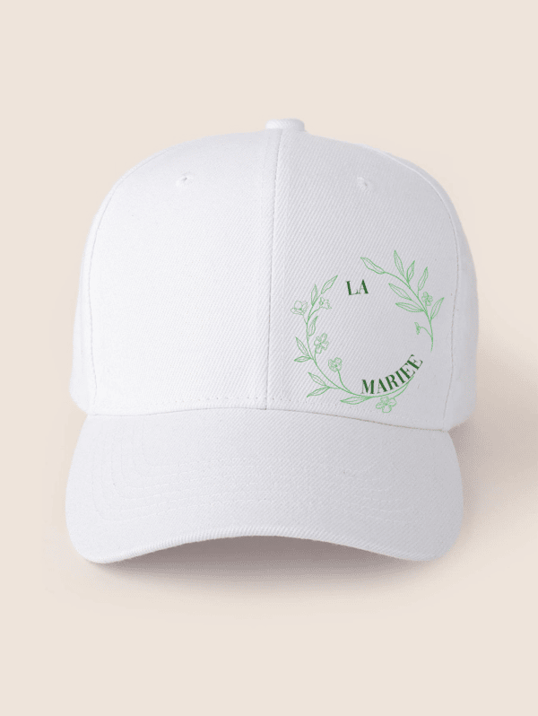 Casquette la mariée- couronne de fleurs – Image 3