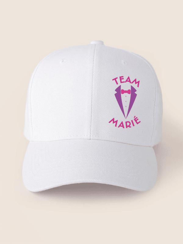 Casquette team marié costume