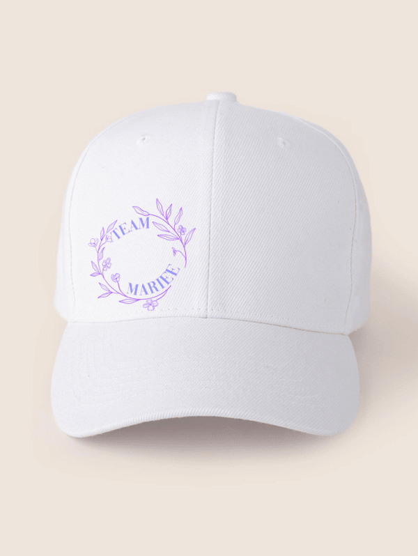 Casquette team mariée- couronne de fleurs – Image 4