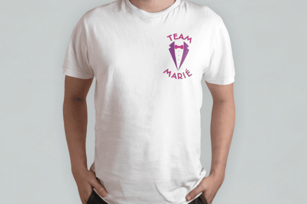 T-shirt team marié costume – Image 3