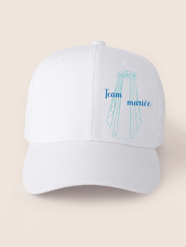 Casquette team mariée voile – Image 2