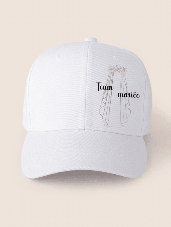 Casquette team mariée voile – Image 3