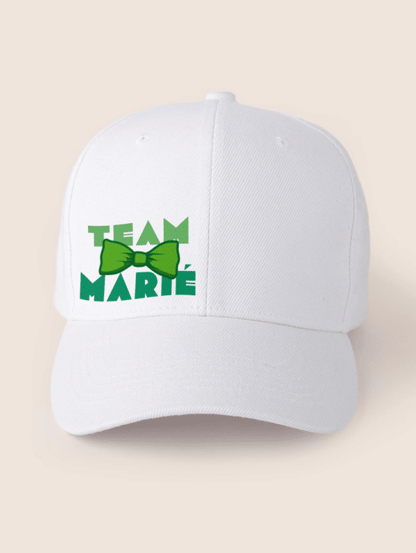 Casquette team marié noeud papillon