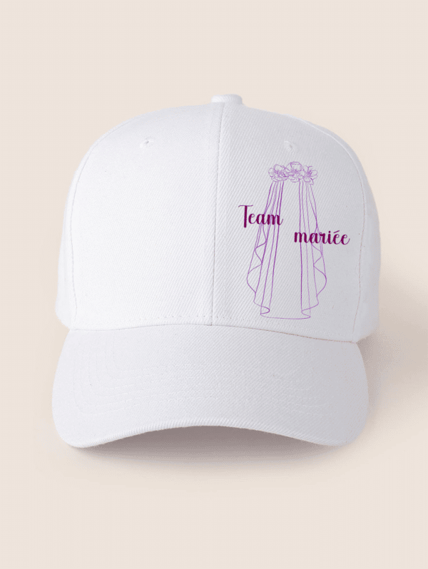 Casquette team mariée voile – Image 4