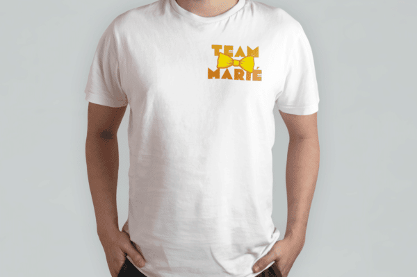T-shirt team marié noeud papillon