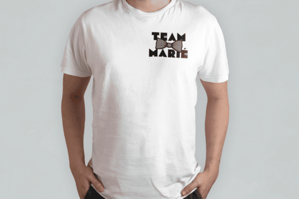 T-shirt team marié noeud papillon – Image 2