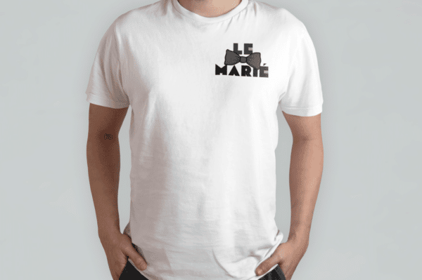 T-shirt le marié noeud papillon