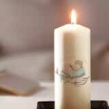 Bougie personnalisée Baptême ange