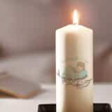 Bougie personnalisée Baptême ange – Image 2