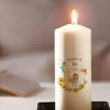 Bougie personnalisée Baptême féérique