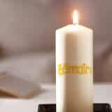 Bougie personnalisée témoin écriture – Image 3