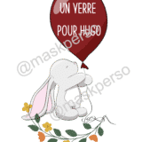 Cadre personnalisé bar a gobelets lapin – Image 3