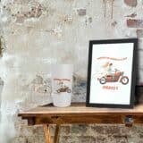 Cadre personnalisé bar a gobelets motard – Image 2