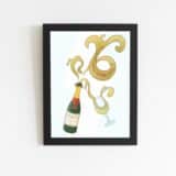 Cadre personnalisé Témoin champagne
