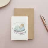 Carte personnalisée Baptême ange