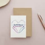 Carte personnalisée Mariage basket