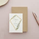 Carte personnalisée Mariage champêtre