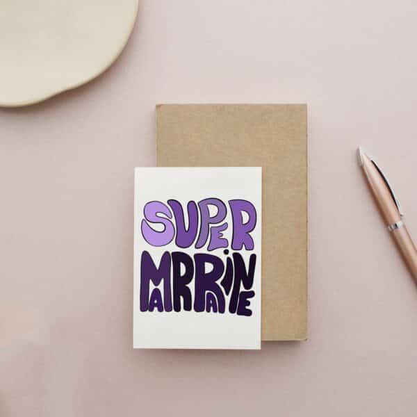 Carte personnalisée: couleurs super marraine – Image 2