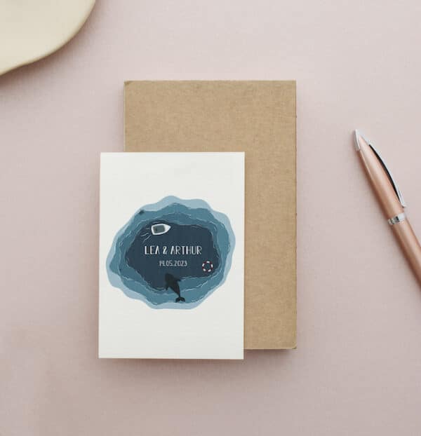 Carte personnalisée Mariage cirque – Image 2