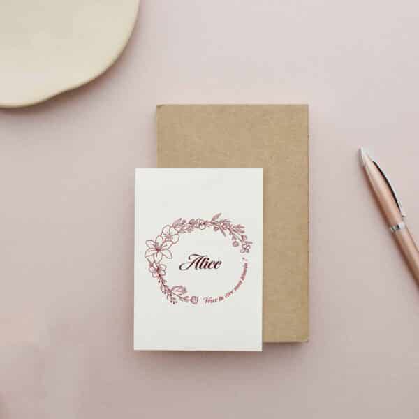 Carte fleurs- demande témoin prénom – Image 2