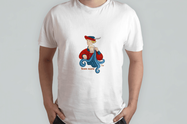 T-shirt team marié roi de coeur