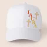 Casquette personnalisée baptême prénom croix – Image 4