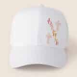 Casquette personnalisée baptême prénom croix – Image 3