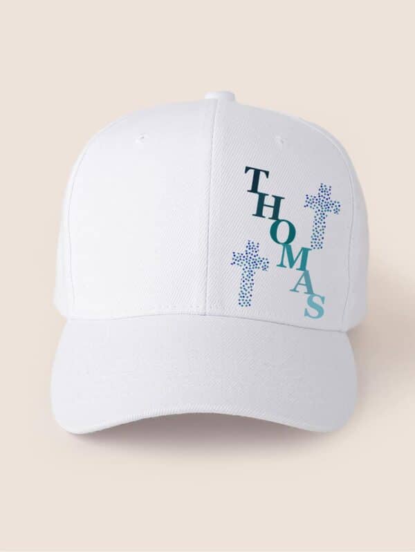 Casquette personnalisé baptême croix