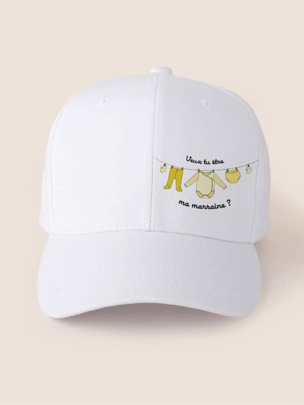 Casquette personnalisée: nourrisson demande marraine – Image 3
