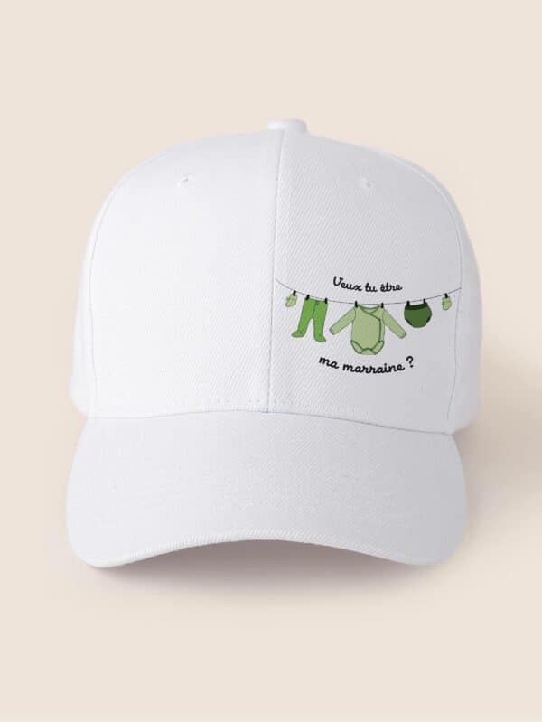 Casquette personnalisée demande marraine pyjamas