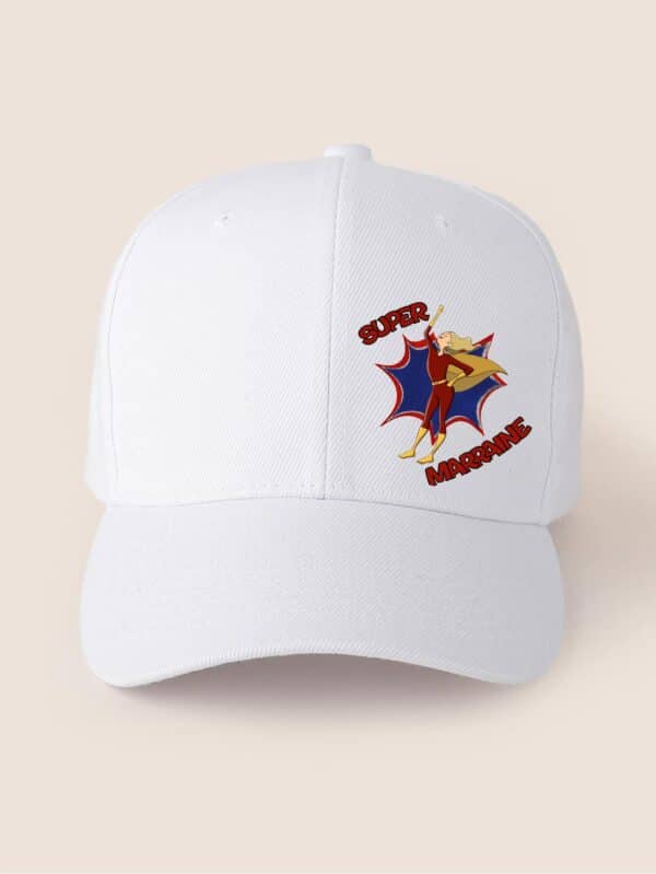 Casquette personnalisée demande super marraine