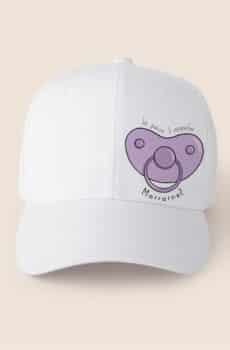 Casquette personnalisée demande marraine tétine