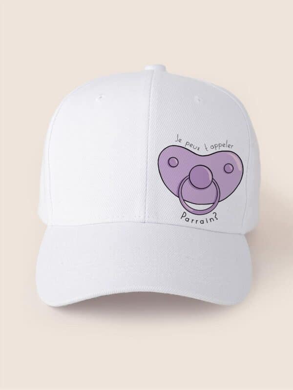 Casquette personnalisée demande parrain tétine – Image 2