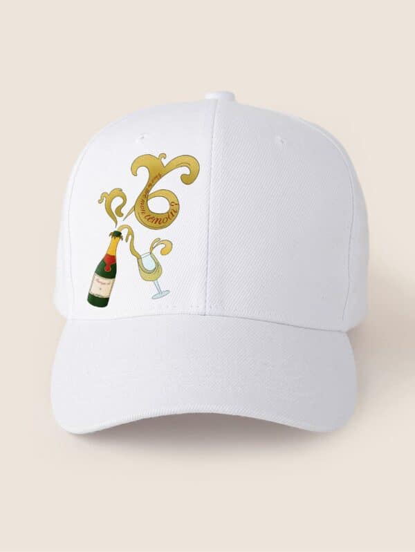 Casquette personnalisée témoin champagne