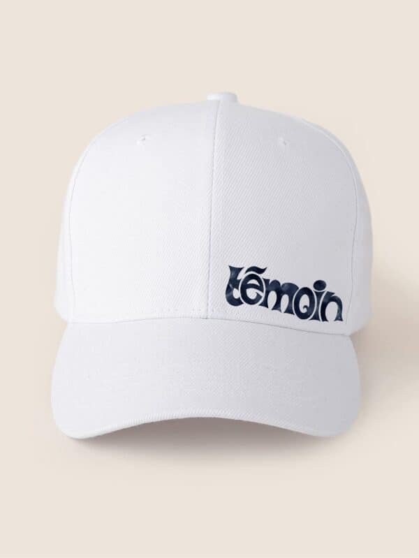 Casquette personnalisée demande témoin