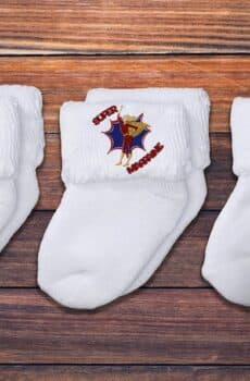 Chaussettes personnalisées super marraine