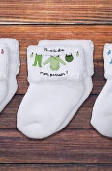 Chaussettes personnalisées parrain pyjamas