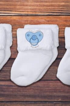 Chaussettes personnalisées parrain tétine