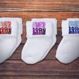 Chaussettes personnalisées parrain écriture