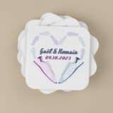 Sous-verre personnalisé Mariage basket