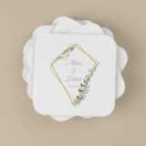 Sous-verre personnalisé Mariage champêtre – Image 2