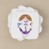 Sous-verre personnalisé Mariage cirque