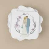 Sous-verre personnalisé Mariage princesse – Image 2