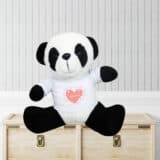 Peluche personnalisée panda coeur – Image 3