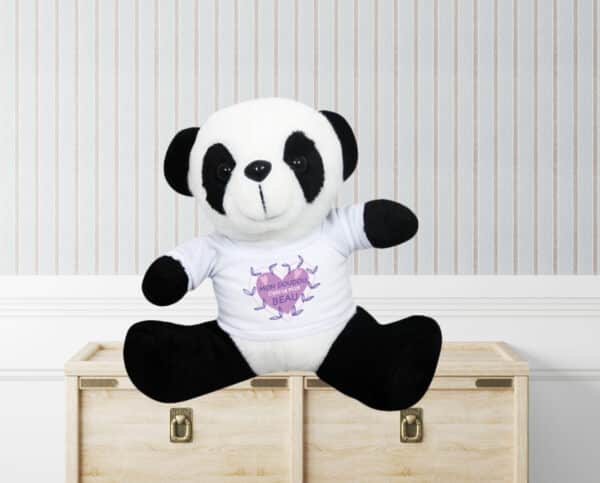 Peluche personnalisée panda coeur – Image 2