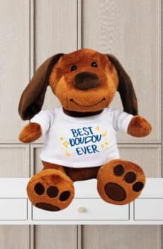 Peluche personnalisée chien best doudou