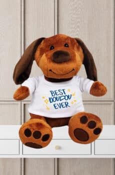 Peluche personnalisée chien best doudou