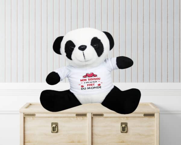 Peluche personnalisée panda mon doudou