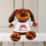 Peluche personnalisée chien ours